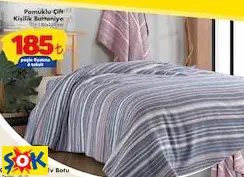 PAMUKLU ÇİFT KİŞİLİK BATTANİYE PAMUKLU ÇİFT KİŞİLİK BATTANİYE